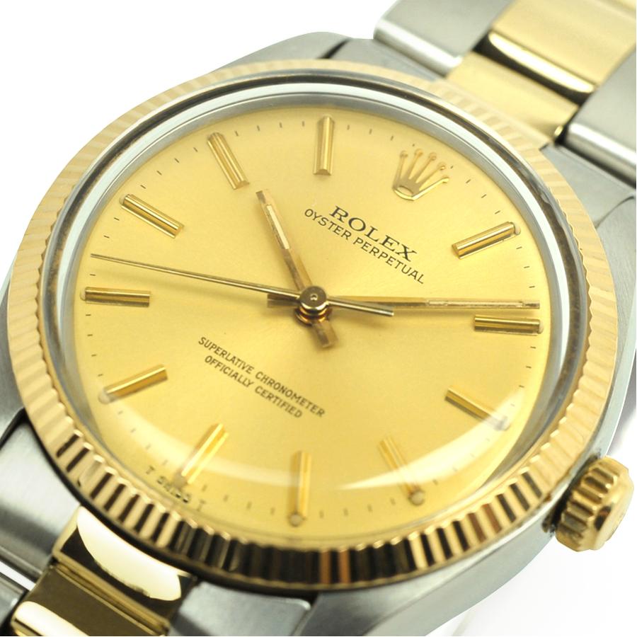 劳力士oyster perpetual ref 1005于1983年制造ss / yg使用