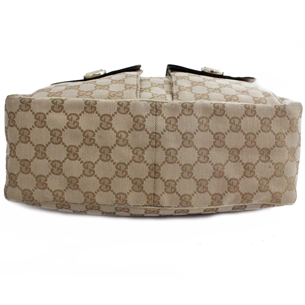 gucci古驰手提包153025单肩包gg帆布/漆皮米色金色女[预售]