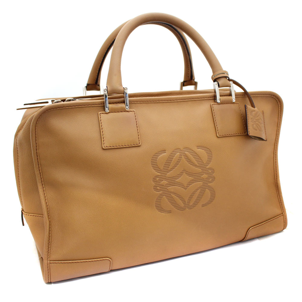 loewe loewe amazona 36 logo波士顿包真皮棕色女士[上一页]