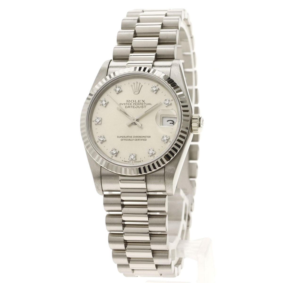 劳力士68279g datejust old 10p diamond watch boys