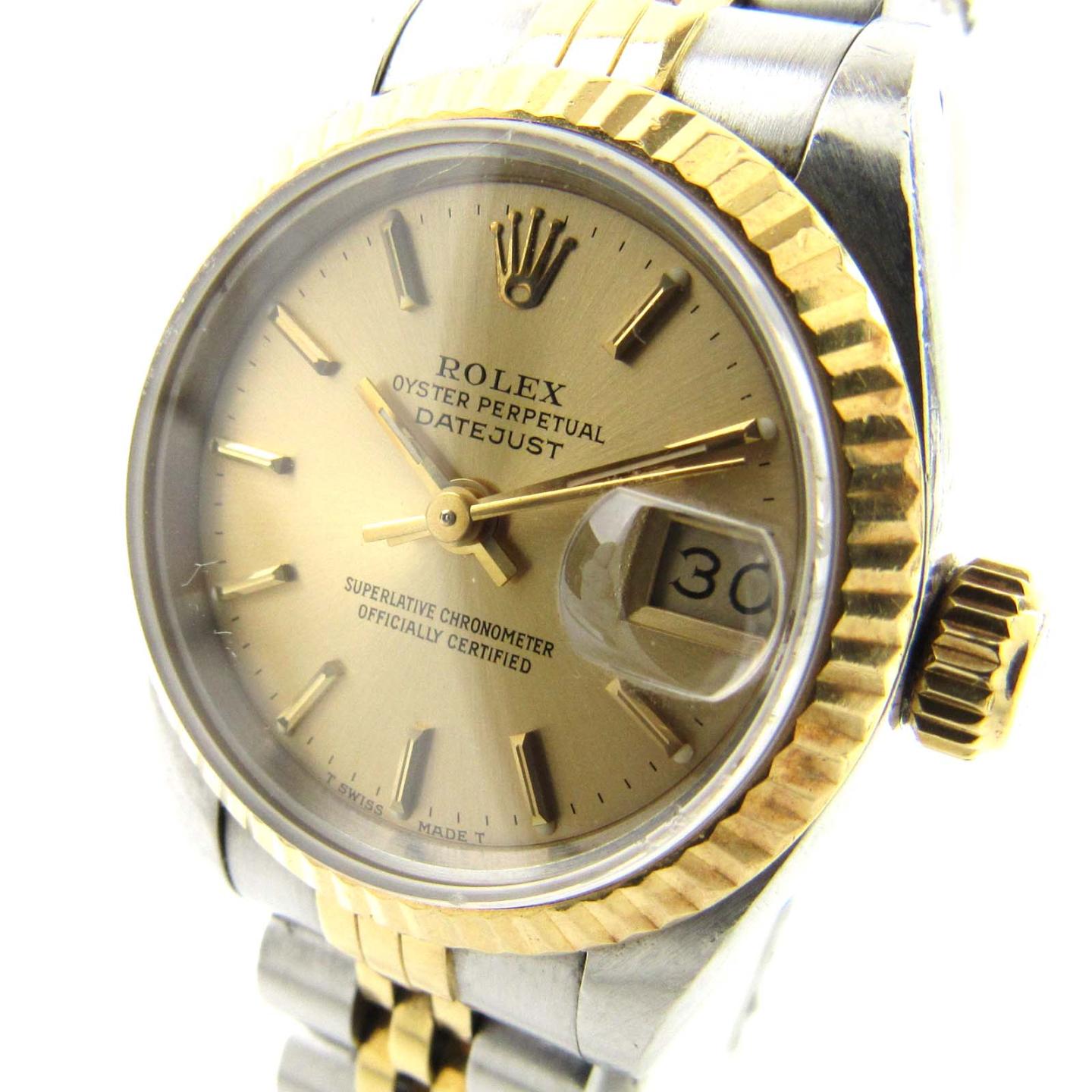 rolex劳力士datejust手表腕表69173金色k18yg(750)黄色目标