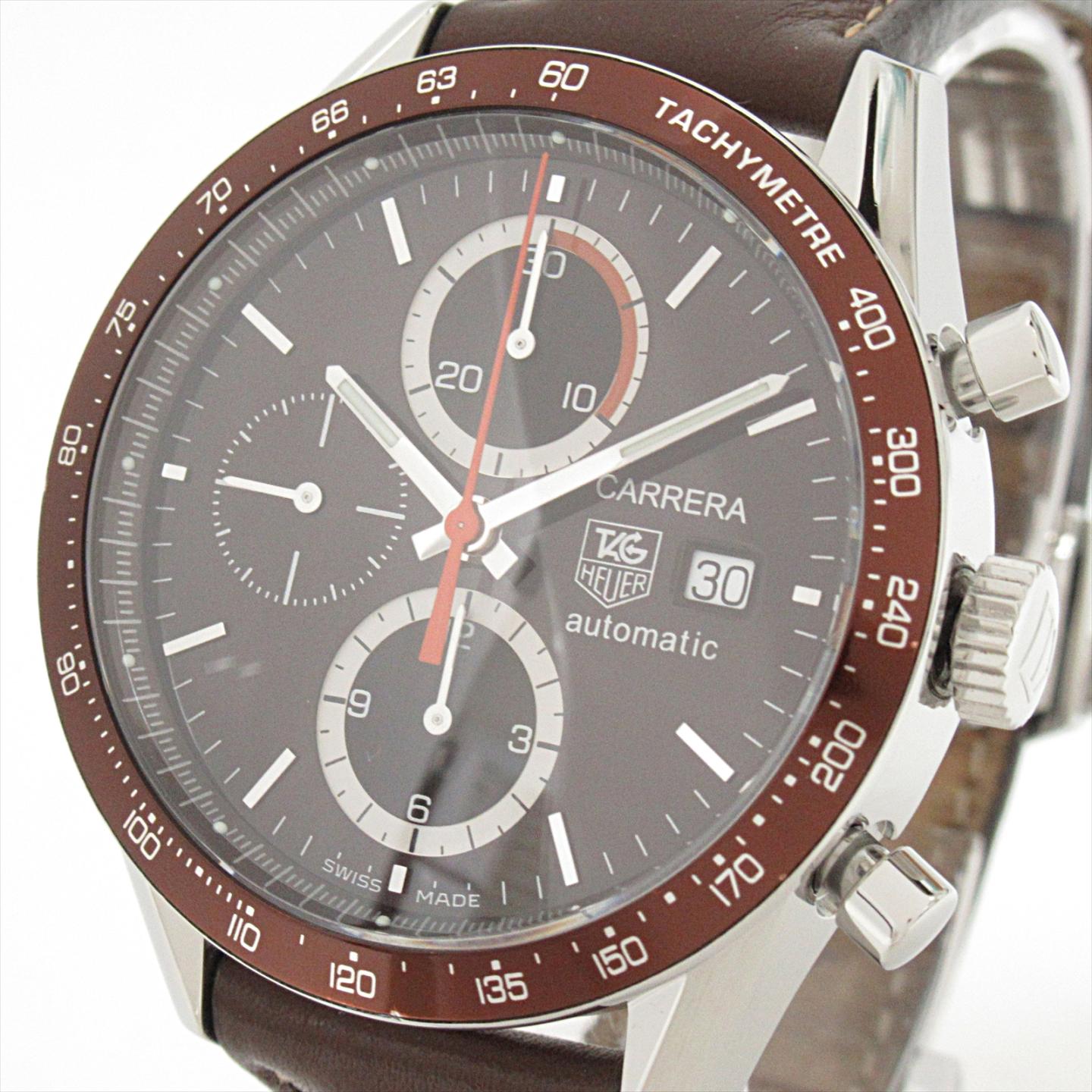 tag heuer tag heuer carrera手表腕表cv 2013棕色不锈钢(ss)