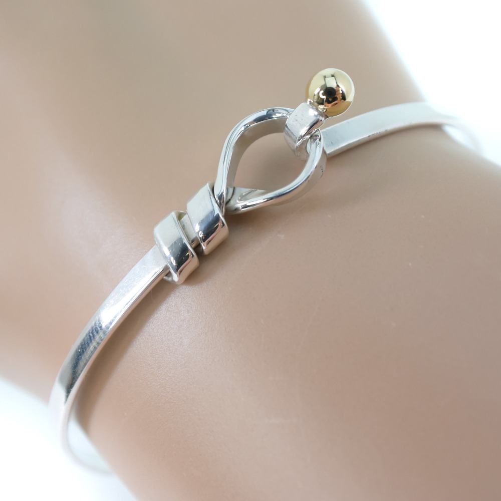 tiffany&co.love knot手镯k18黄金925女士