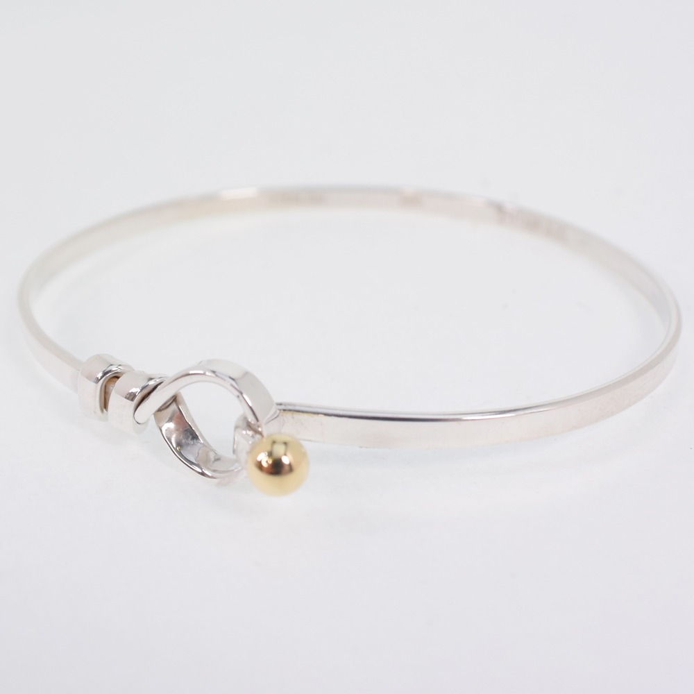tiffany&co.love knot手镯k18黄金925女士