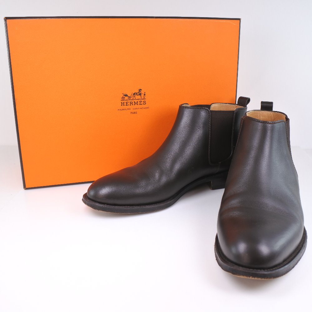 hermes爱马仕(hermes)短靴小牛皮36 1/2印花女靴[二手]