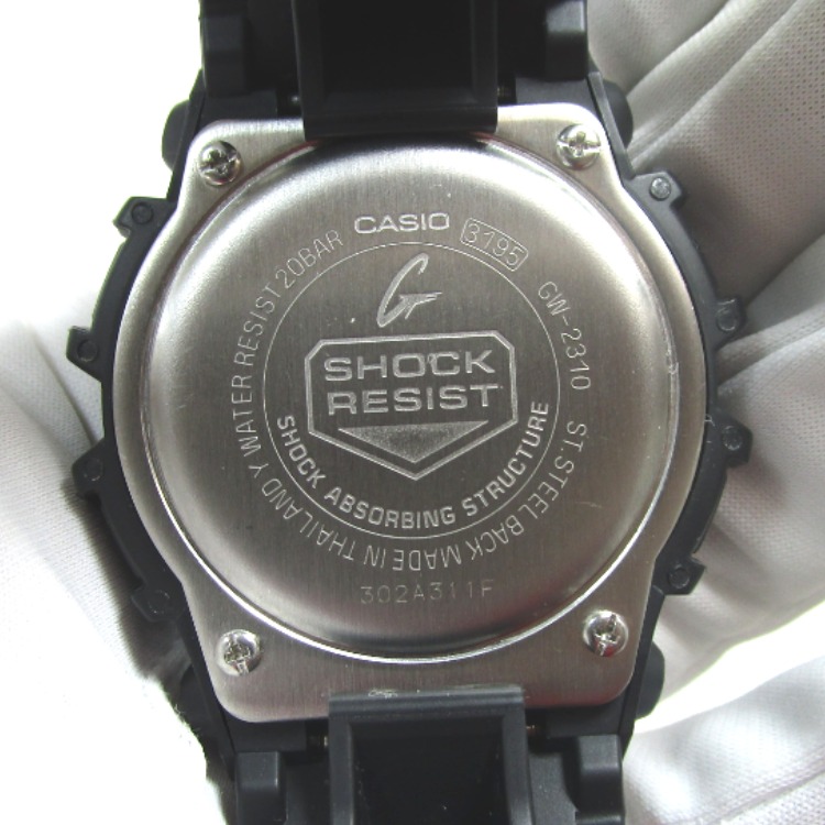 casio卡西欧g shock gw 2310手表树脂系统/橡胶男士