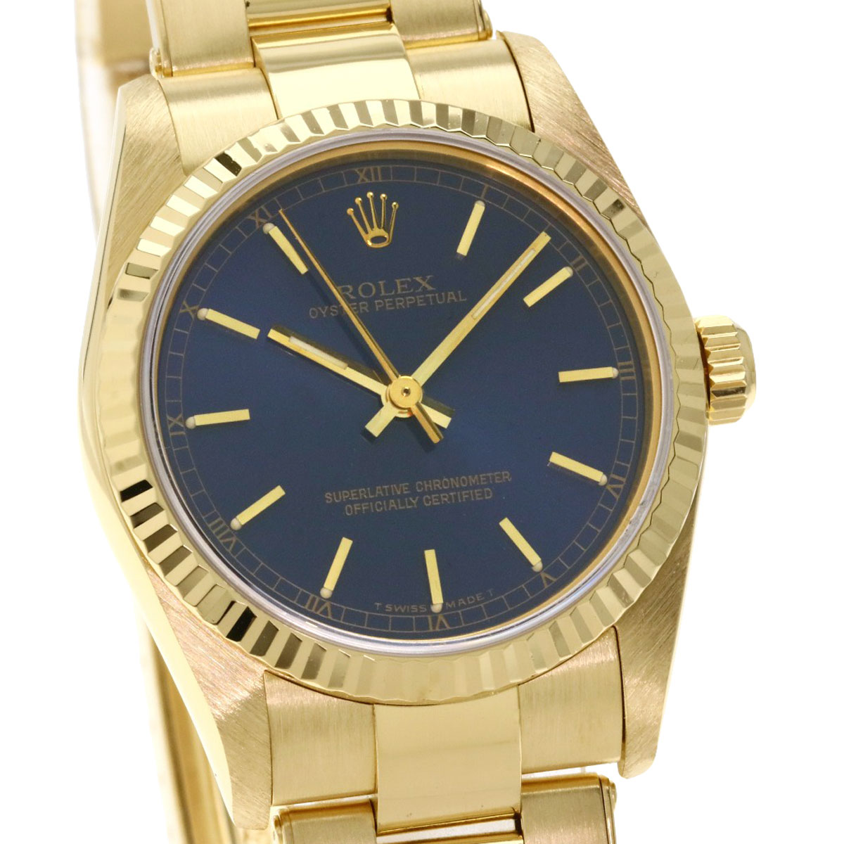 ROLEX 67518 Oyster Perpetual Watch 18K Yellow Gold / 18K Yellow Gold Boys [Used] ã¼ ãã©ã³ãäº¬ã®èµ å°ç§