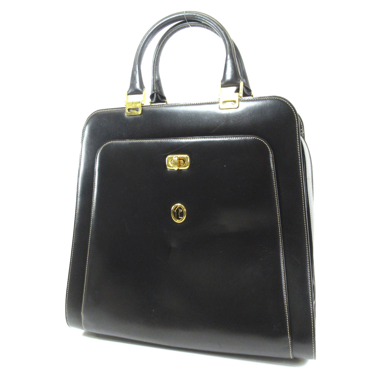 a.testoni【a·testoni】logo图案手提包皮革女士[]