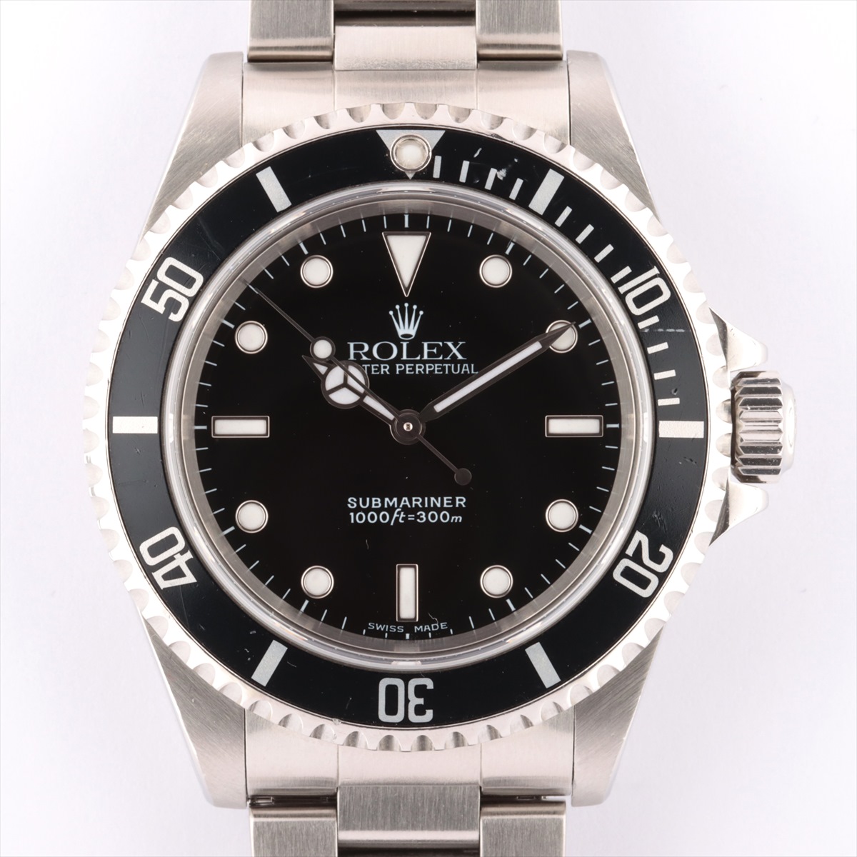 Rolex Submariner m K Stainless Steel At Black Dial Links1 Ebay