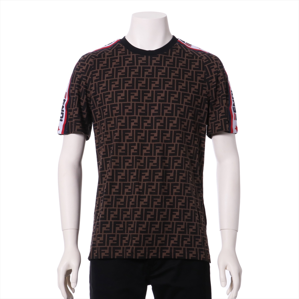 Fendi x Fila Cotton T-shirt XS Mens Brown 18AW Zucca | eBay