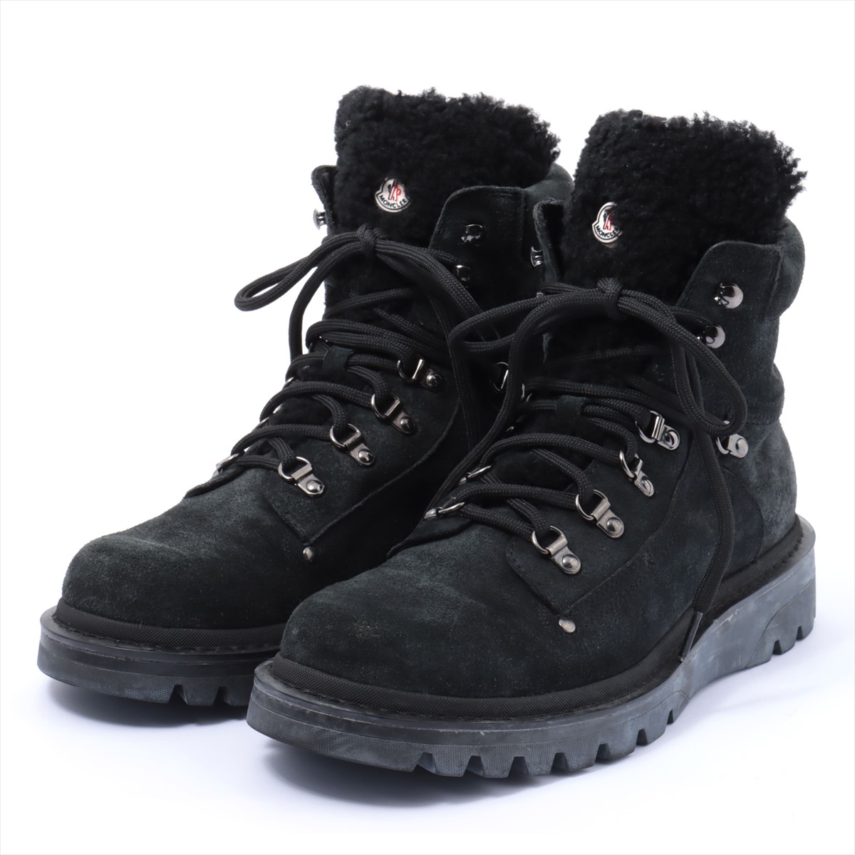 Moncler Suede Boots 42 Mens Black Trekking | eBay