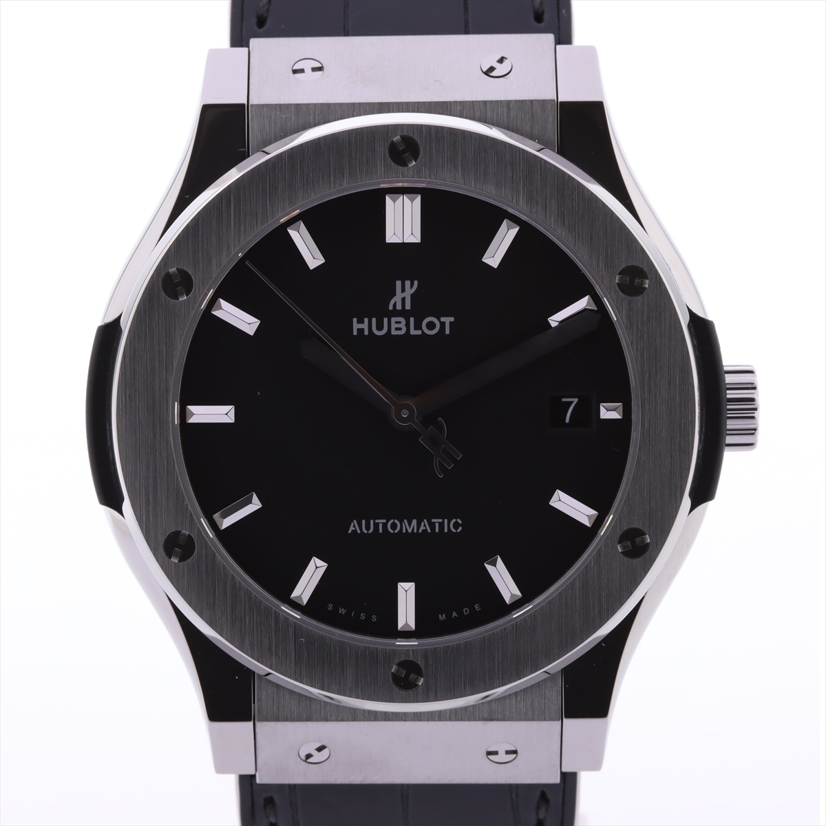 Hublot Classic Fusion 511.NX.1171.LR Stainless Steelx Leather AT Black ...