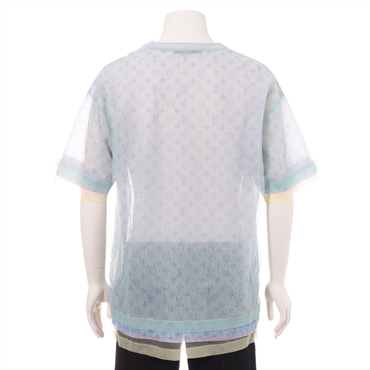 Louis Vuitton Half Damier Pocket T-Shirt, Blue, M