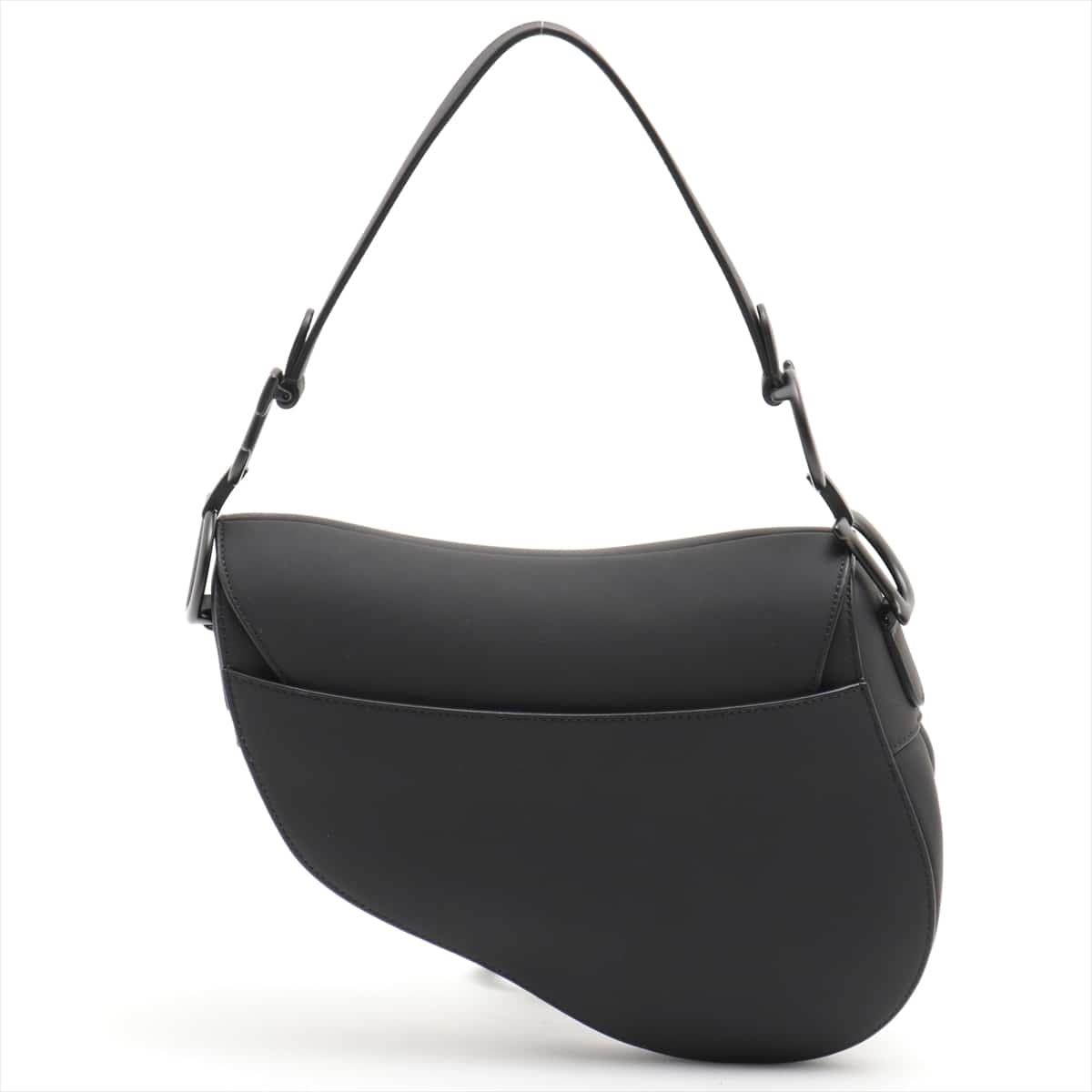 Christian Dior Saddle Bag Leather Shoulder Bag Black | eBay