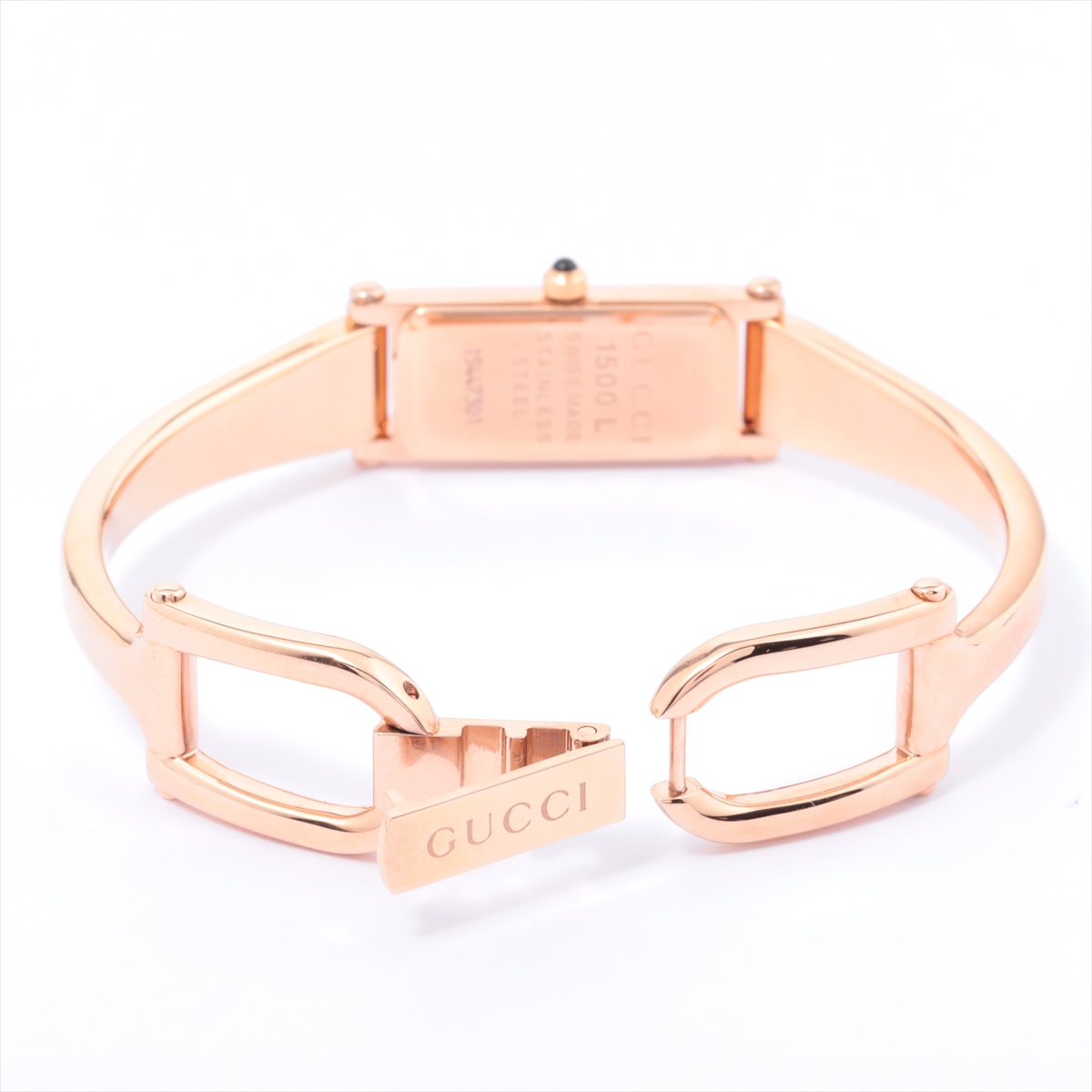 gucci gold bangle watch 1500l