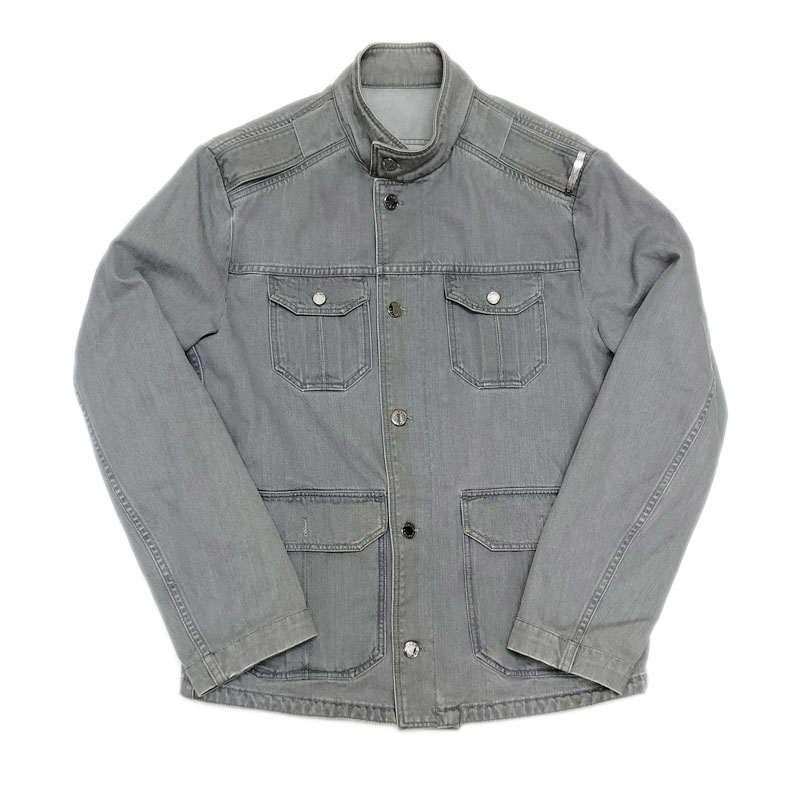 LOUIS VUITTON Design denim jacket size 46 gray cotton 100% Men&#39;s Outerwear... | eBay