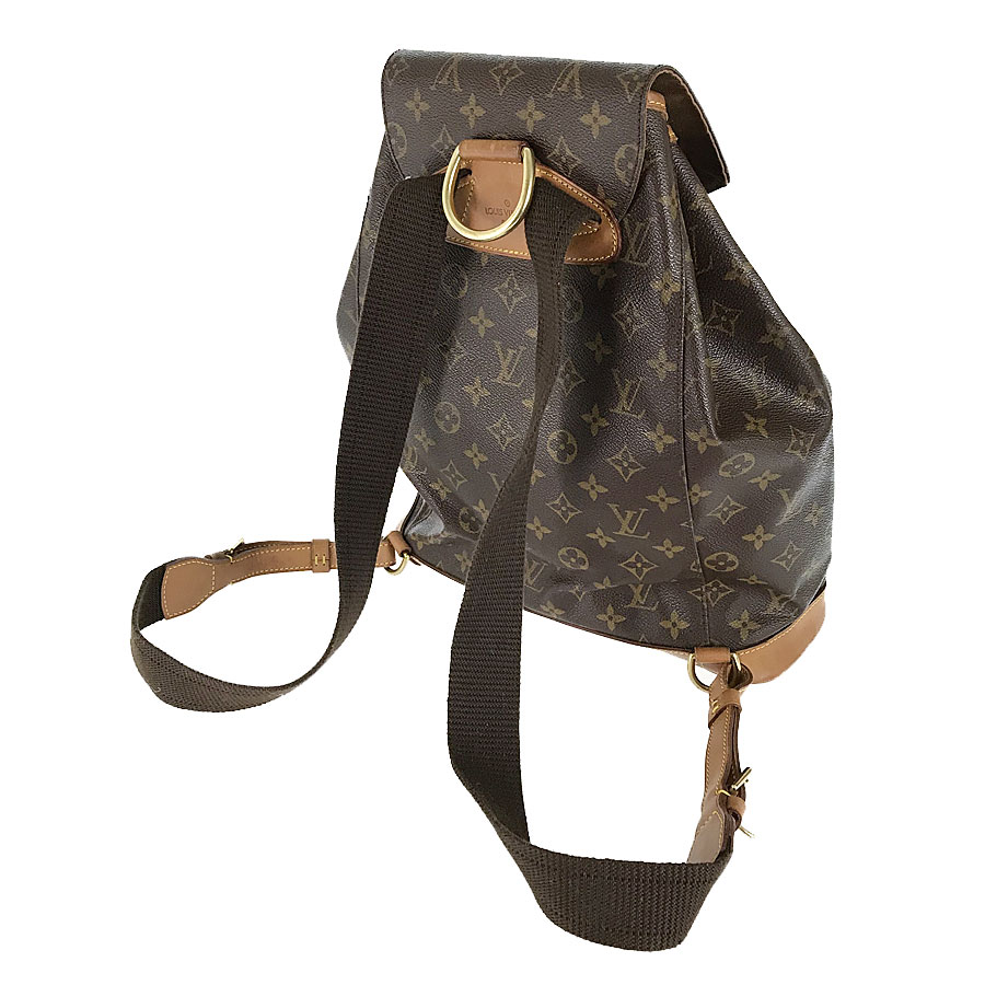 LOUIS VUITTON Monogram Montsouris GM M51135 Brown Backpack from Japan | eBay