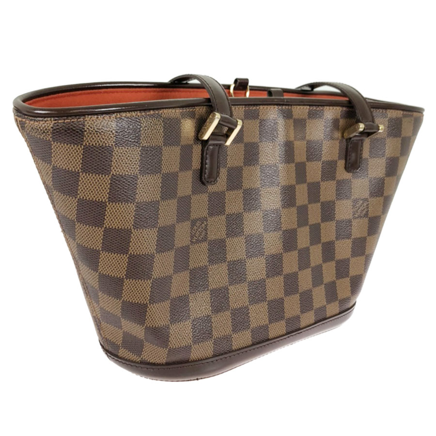 Louis Vuitton, Bags, Louis Vuitton France Authentic W Bb Veau Red  Cashmere Leather Tote Handbag