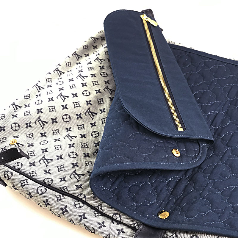 LOUIS VUITTON Monogram Mini Sac Maman Mothers bag M42350 blue bag Japan | eBay