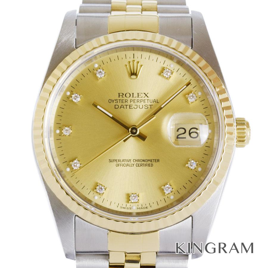 ROLEX Datejust 16233G L number Overhauled exterior finished watch from ...