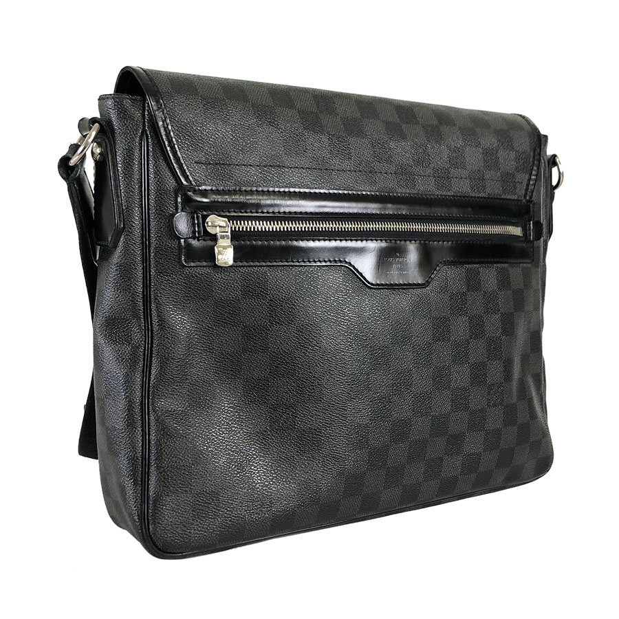 LOUIS VUITTON Damier Daniel MM N58029 Graphite Men&#39;s Shoulder Bag from Japan | eBay