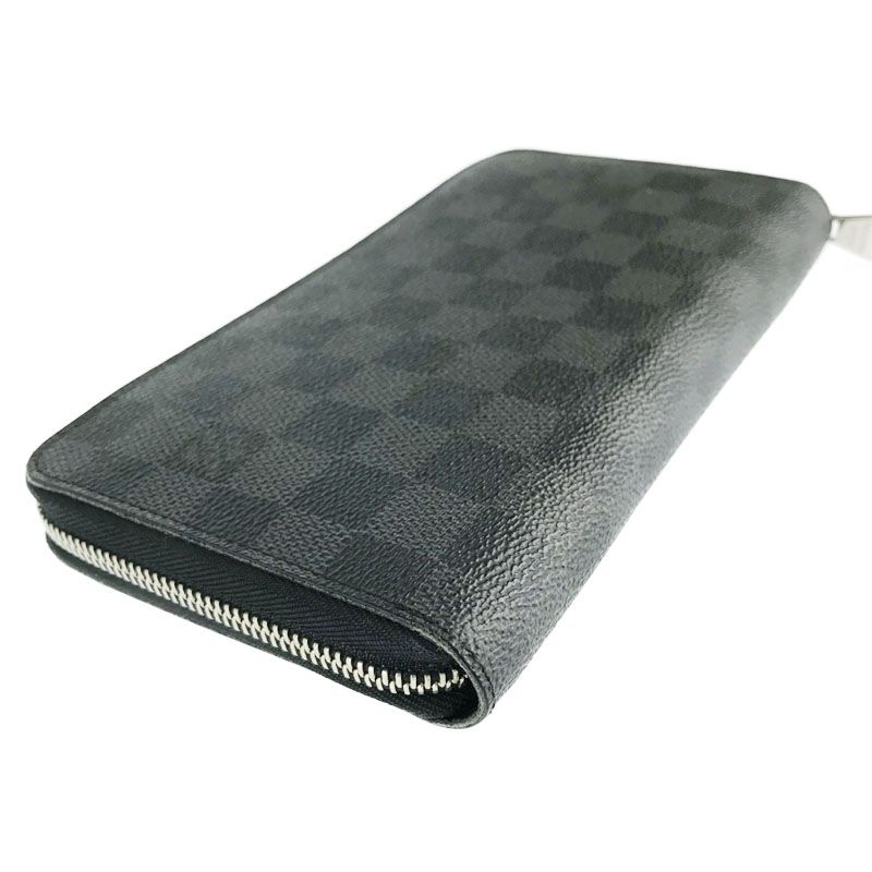 LOUIS VUITTON Damier Graphite Zippy Organizer Round zip purse N63077 ...