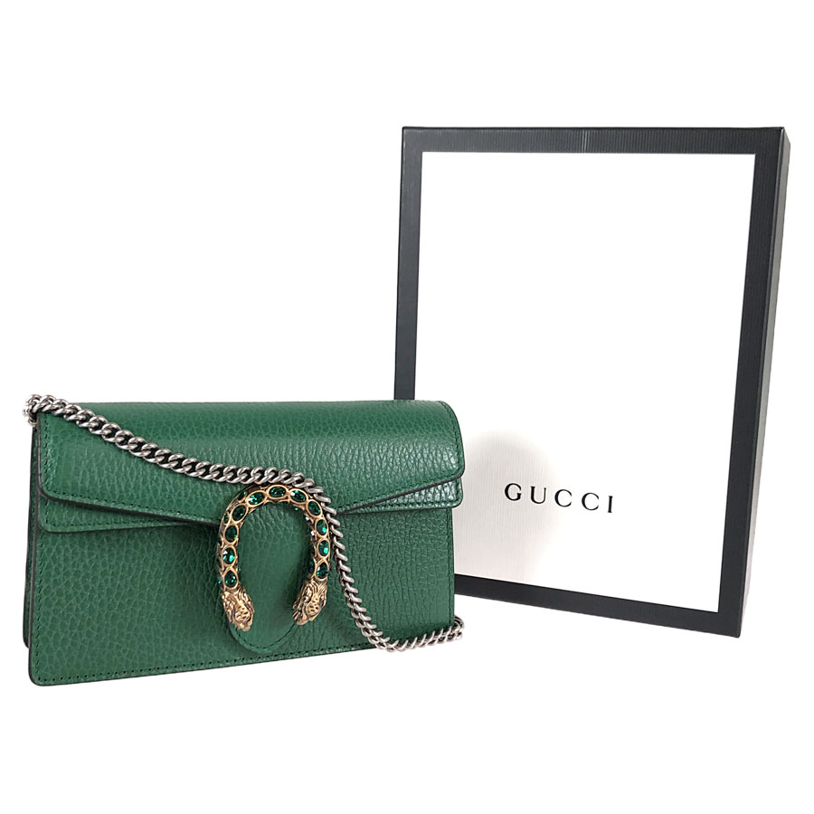 GUCCI Dionysus Super Mini ChainShoulder 476432 green Shoulder Bag from Japan | eBay