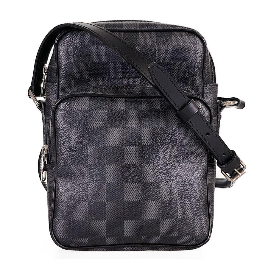 LOUIS VUITTON Damier Graphite Rem N41446 PVC Men&#39;s Shoulder Bag from Japan | eBay