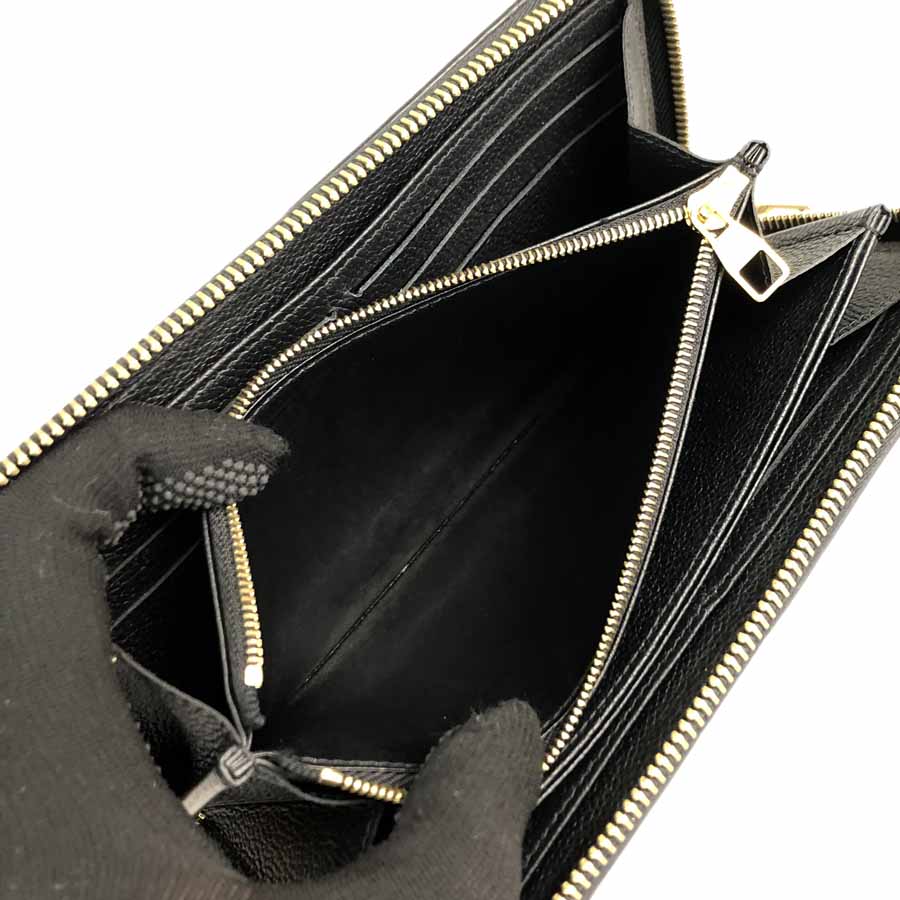 LOUIS VUITTON Ann Platt Zippy Wallet Zip Around purse M61864 Noir Wallet Japan | eBay
