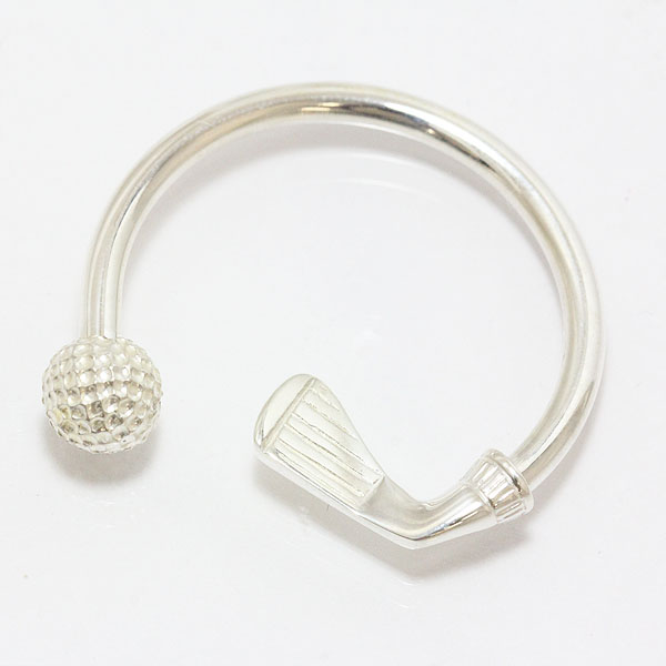 Tiffany & Co. (Tiffany) Key Ring Golf Ball Motif Silver ...