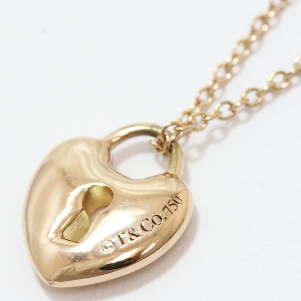 Tiffany Co ティファニー ロックハートネックレス ハート かぎ穴 18金ピンクゴールド K18pg 中古 ブランド ー ブラモ 欲しいブランド品がすぐ見つかる ネット通販サイト
