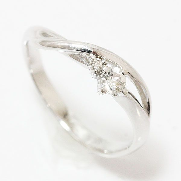 Kumikyoku 組曲 リング ホワイトサファイア ダイヤモンド 0 01ct 11号 18金ホワイトゴールド K18wg 中古 ブランド ー ブラモ 欲しいブランド品がすぐ見つかる ネット通販サイト