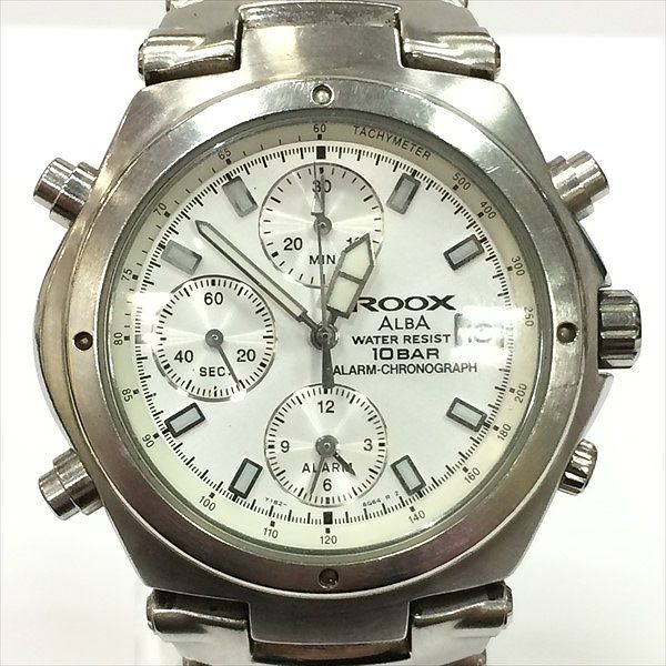 alba aruba roox rooks y182 white quartz chronograph alba aruba roox rooks y182 white quartz chronograph