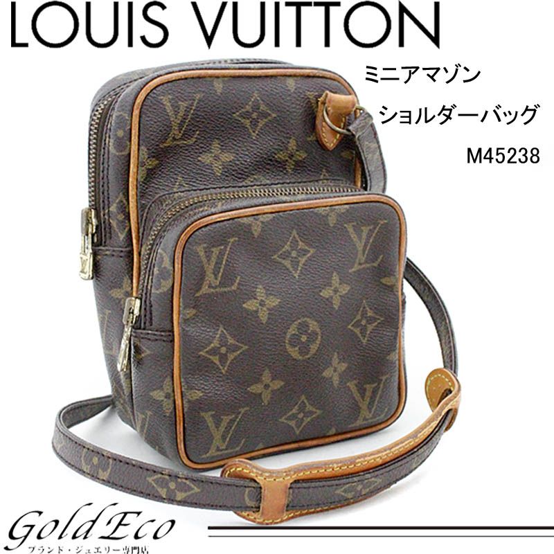 【Free Shipping】 LOUIS VUITTON 【Louis Vuitton】 Monogram Mini Amazon M45238 Diagonal Shoulder Bag ...