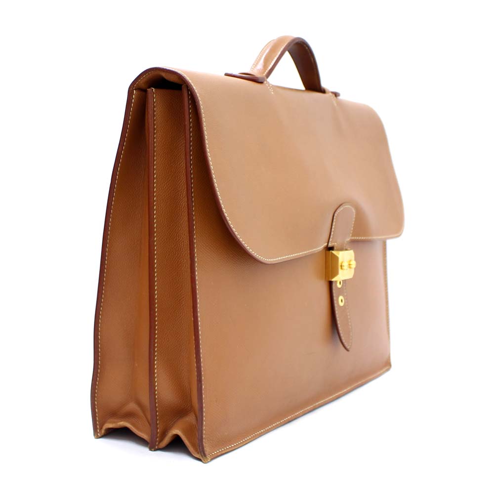 hermes爱马仕sac adeperthe 41个文件袋□b刻商务包真皮米色男士[上一