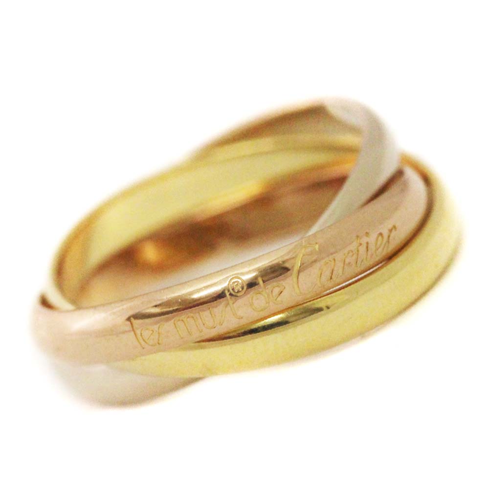 Cartier カルティエ 3連 トリニティリング 60 リング 指輪 K18ゴールド ジュエリー 号 Yg Wg Pg メンズ 中古 ー ブラモ 欲しいブランド品がすぐ見つかる ネット通販サイト