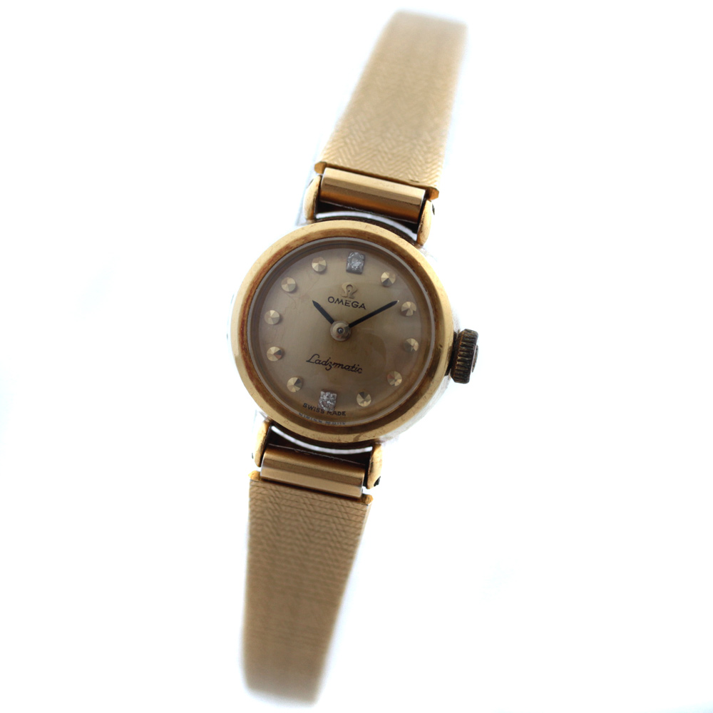 omega ladymatic vintage gold