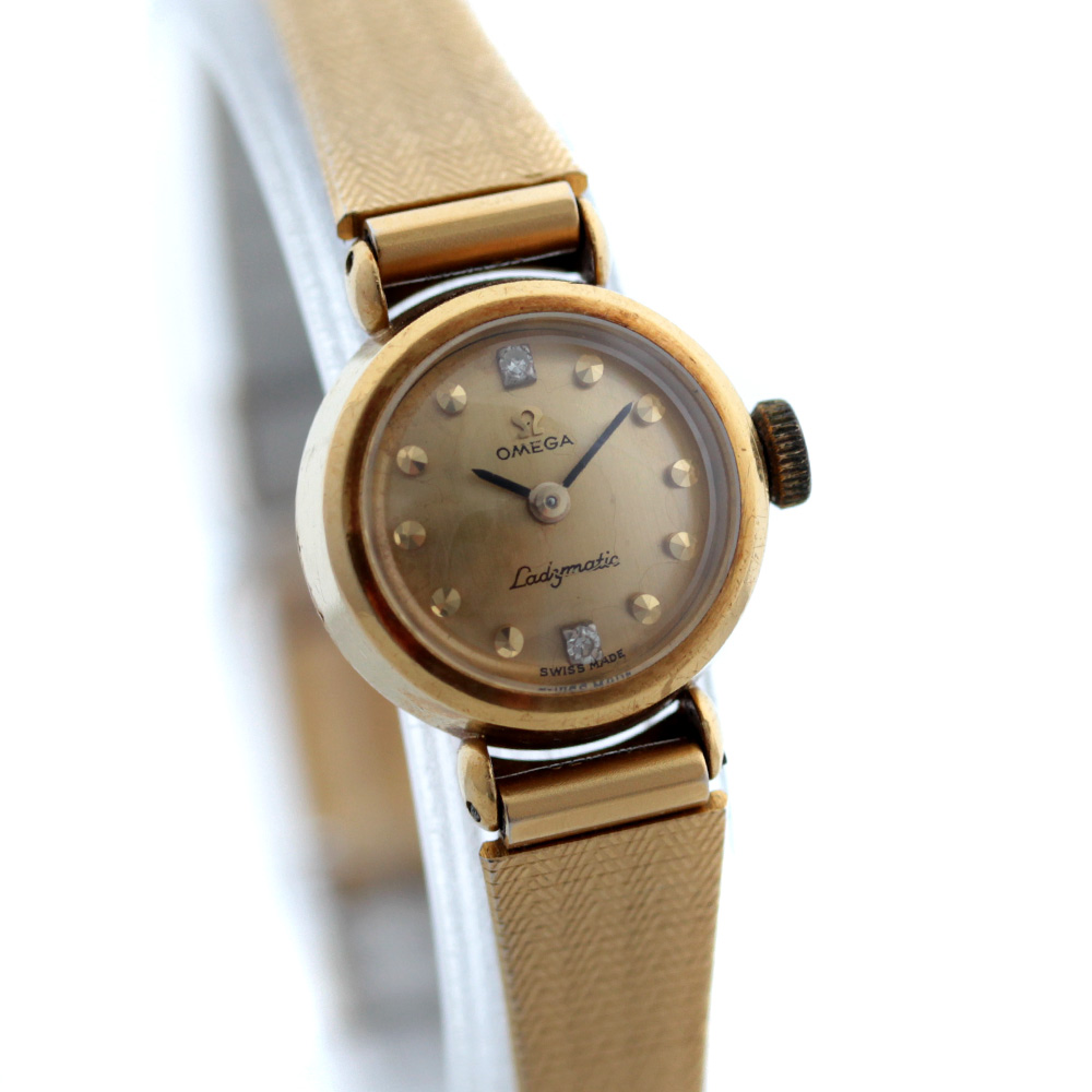 omega ladymatic vintage gold