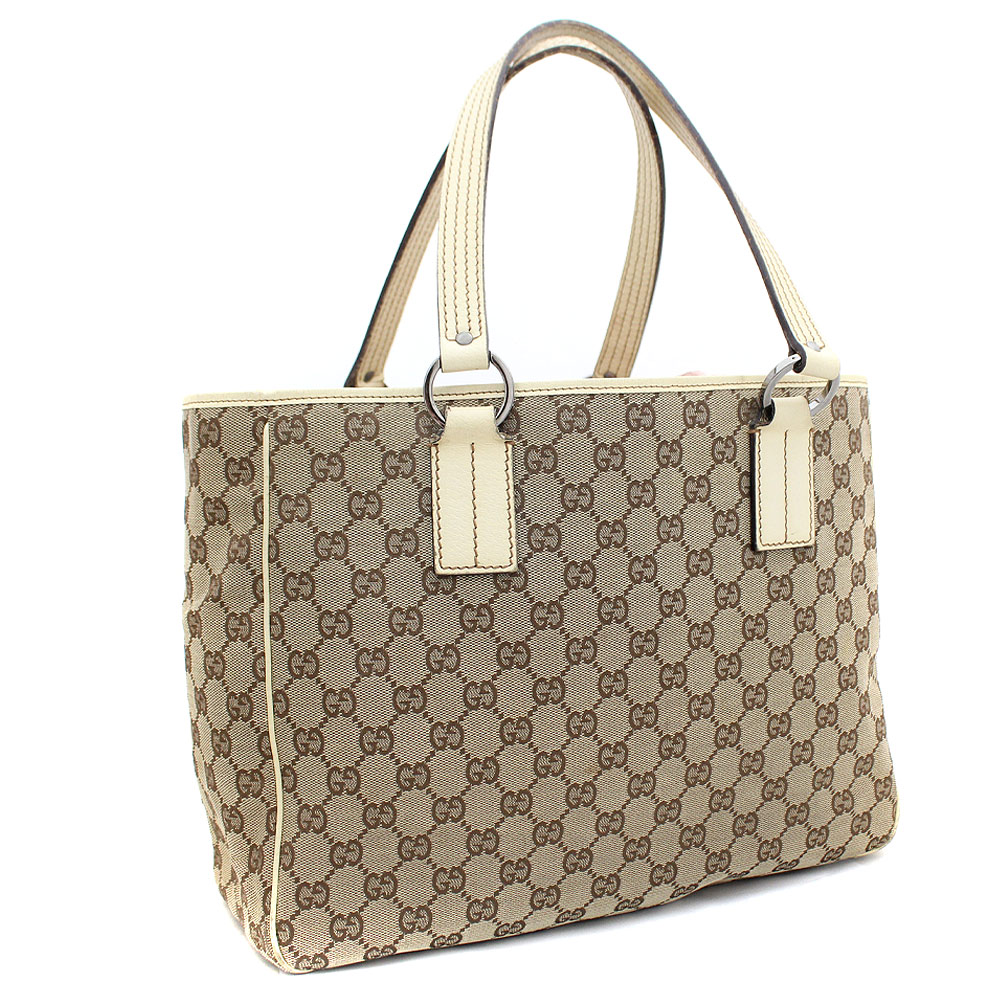 gucci古驰gg帆布113017手提包gg帆布米色白色女装[上一页]