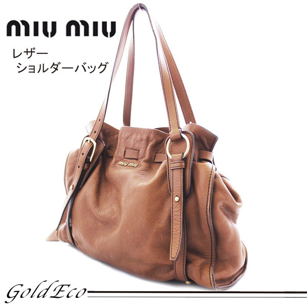 miumiu レザーショルダーバッグ kanfa720.com