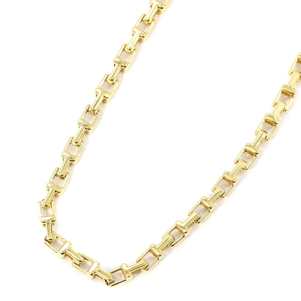 Tiffany Co ティファニー Tナロー チェーン ネックレス K18ゴールド ジュエリー イエローゴールド レディース 中古 ー ブラモ 欲しいブランド品がすぐ見つかる ネット通販サイト