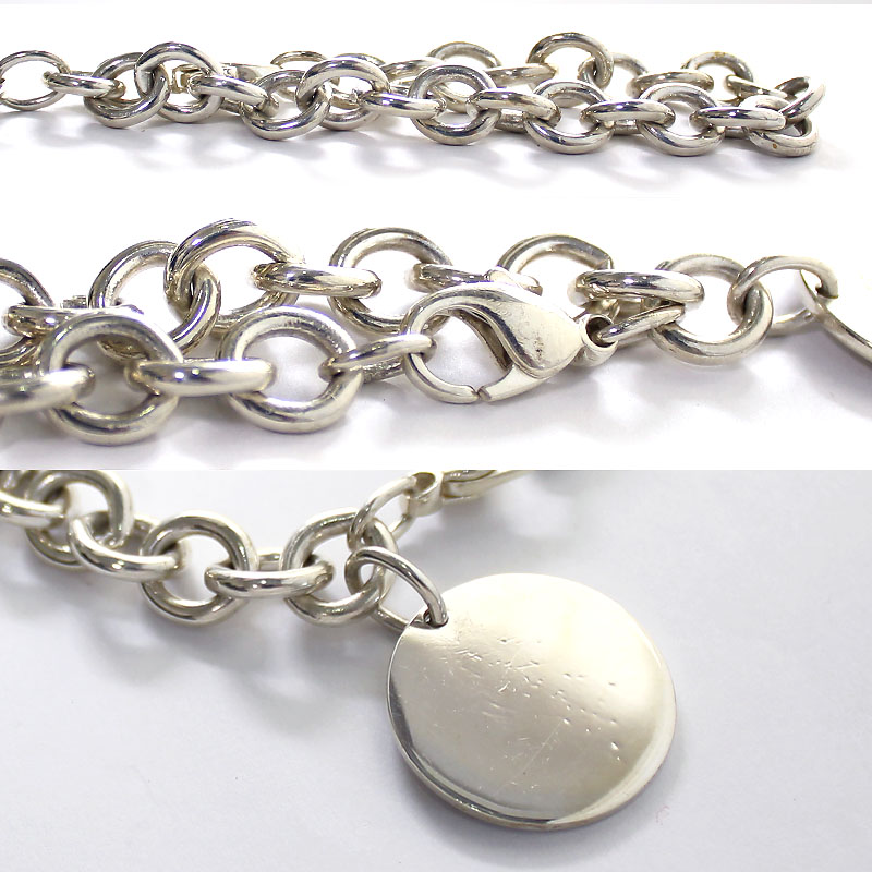 Tiffany & Co 【Tiffany】 Return To Tiffany Bracelet 925 Silver Round Tag