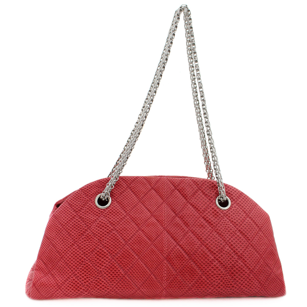 chanel香奈儿链条mademoiselle单肩包真皮红色女士[上一页]