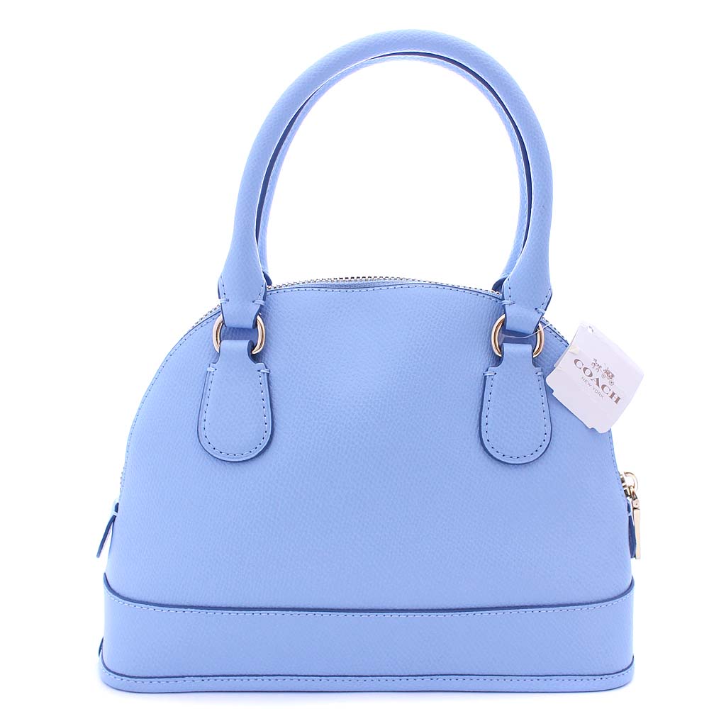 coach coach迷你可乐圆顶手提包2way f34090手提包皮革浅蓝色女装[上