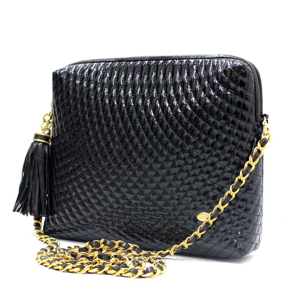 Bally バリー キルティング ショルダーバッグ エナメル ブラック レディース 中古 ー ブラモ 欲しいブランド品がすぐ見つかる ネット通販サイト Bally バリー キルティング ショルダーバッグ エナメル ブラック レディース 中古 ー ブラモ 欲しいブランド品がすぐ見つかる ネット通販サイト