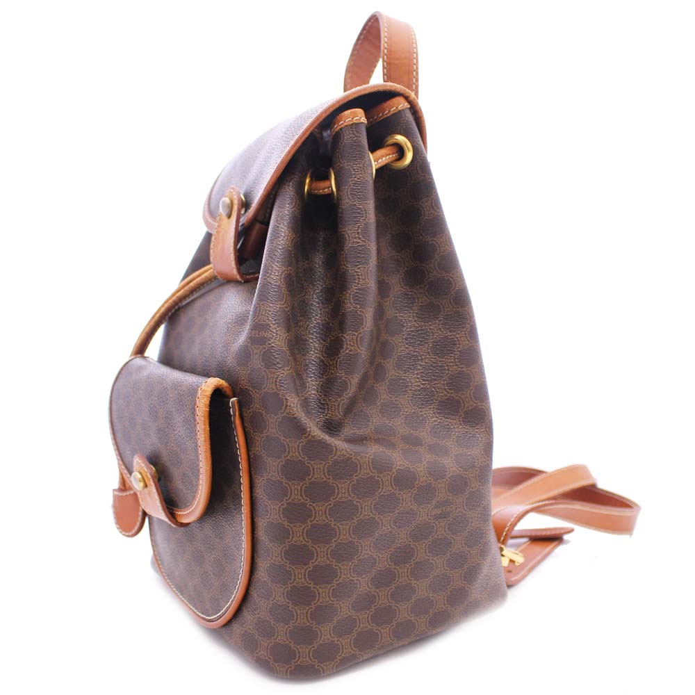 celine celine macadam图案背包背包pvc /棕色棕色女士[上一页]