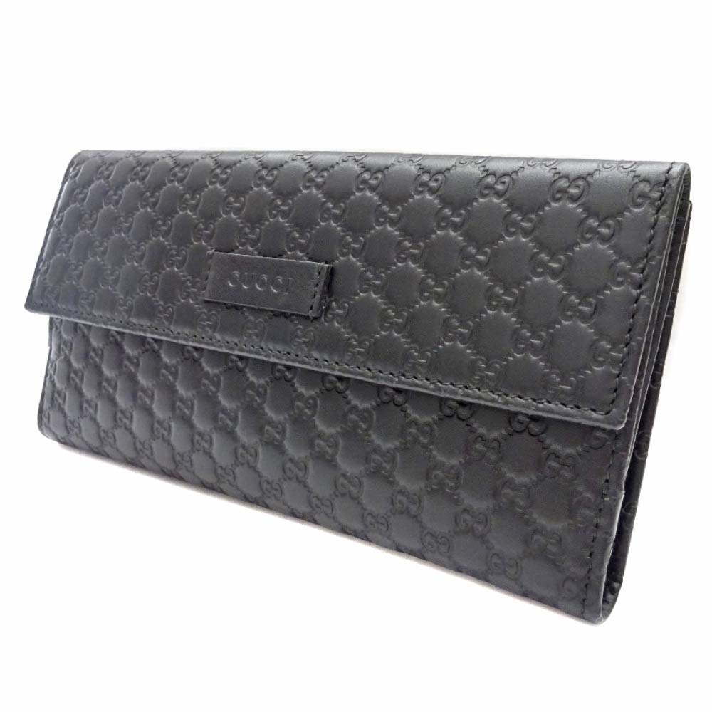 GUCCI グッチ マイクログッチシマ Wホック 二つ折り 449393 長財布