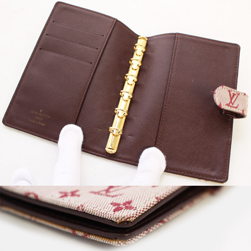 LOUIS VUITTON 【Louis Vuitton】 Monogram Mini Agenda PM Notebook Cover R20912 Canvas Leather Goods ...