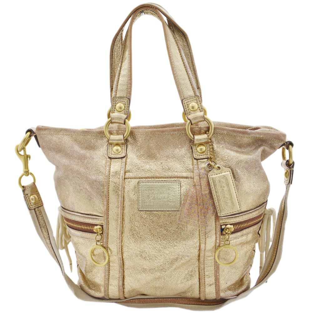 coach poppy purse gold