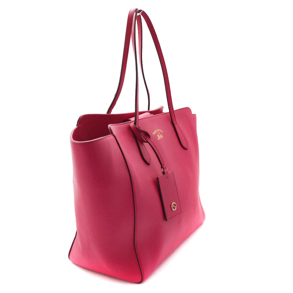 gucci gucci swing大号手提包354397手提包皮革粉色女士[上一页]